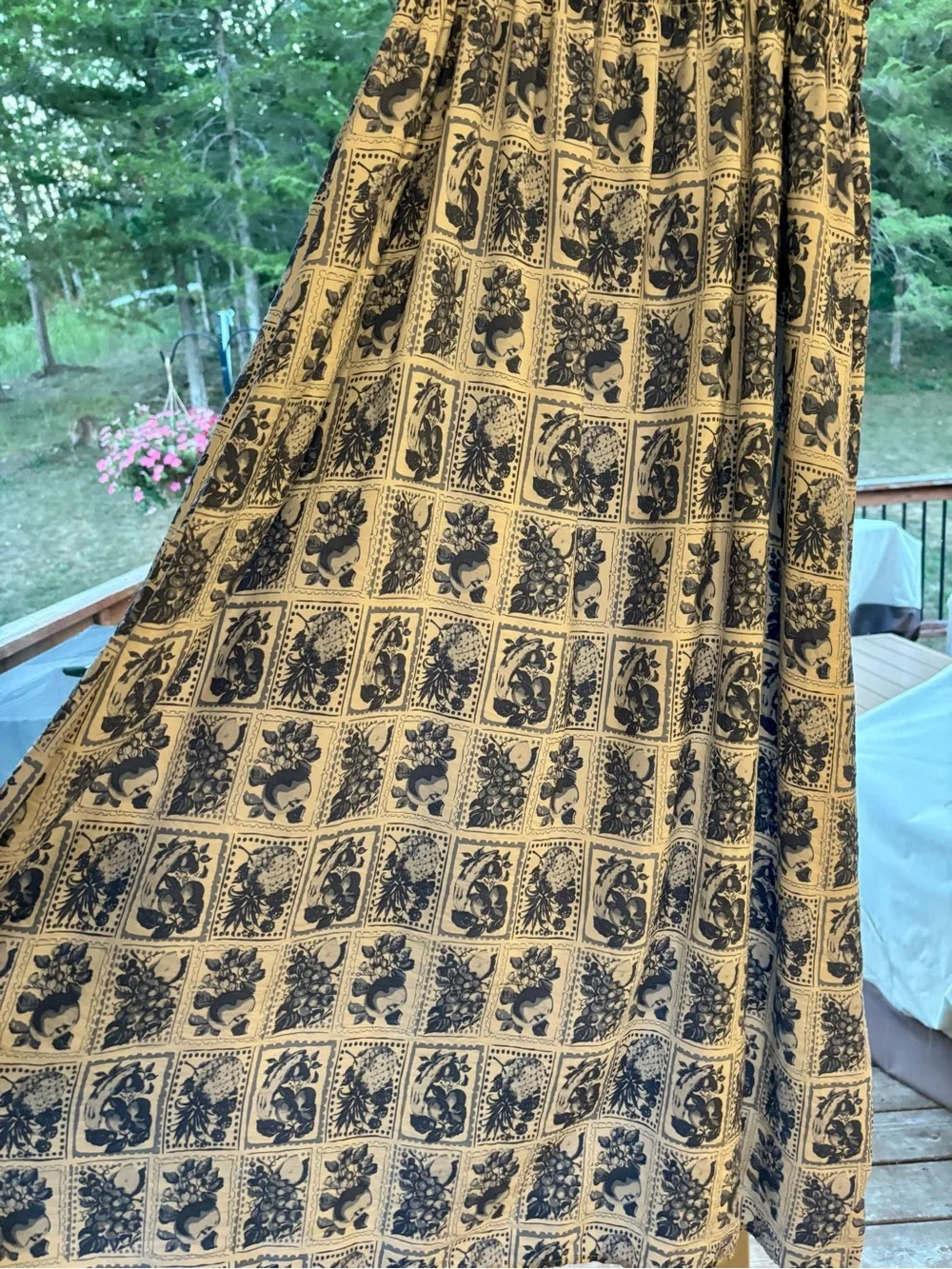 Abercrombie & Fitch smocked cami maxi dress